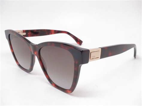 fendi dark havana sunglasses|authentic fendi sunglasses.